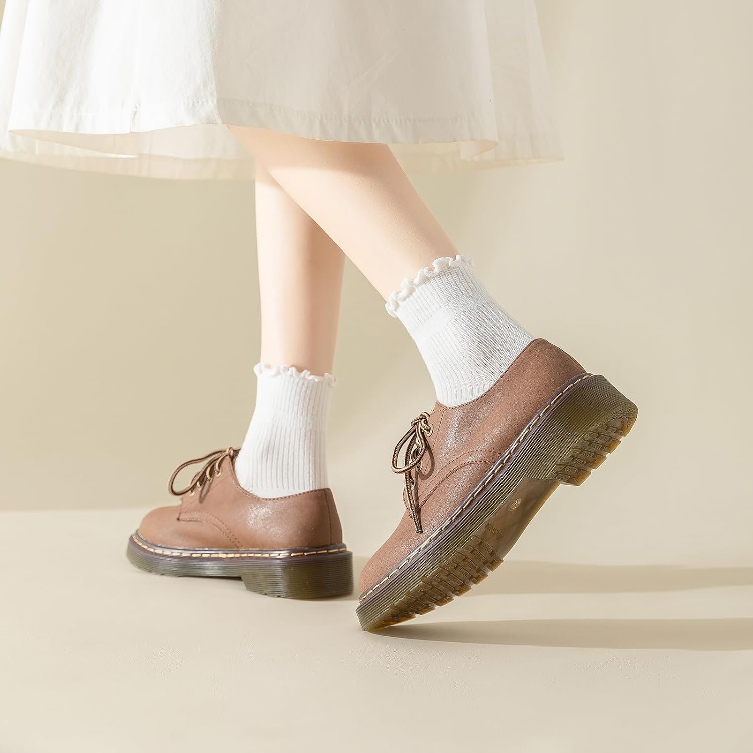 Thumbnail 6 de AniKigu Women's Ruffle Socks, Size 5-9
