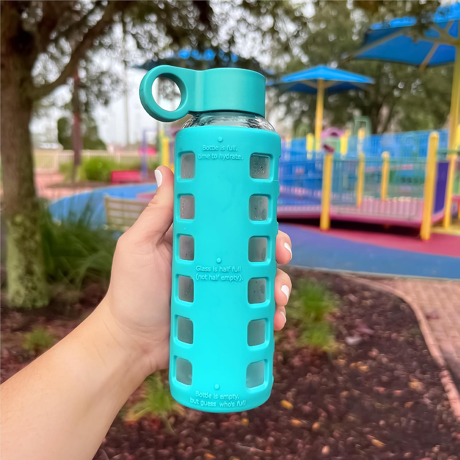Thumbnail 6 de purifyou 22oz Glass Water Bottle with Markers 📗