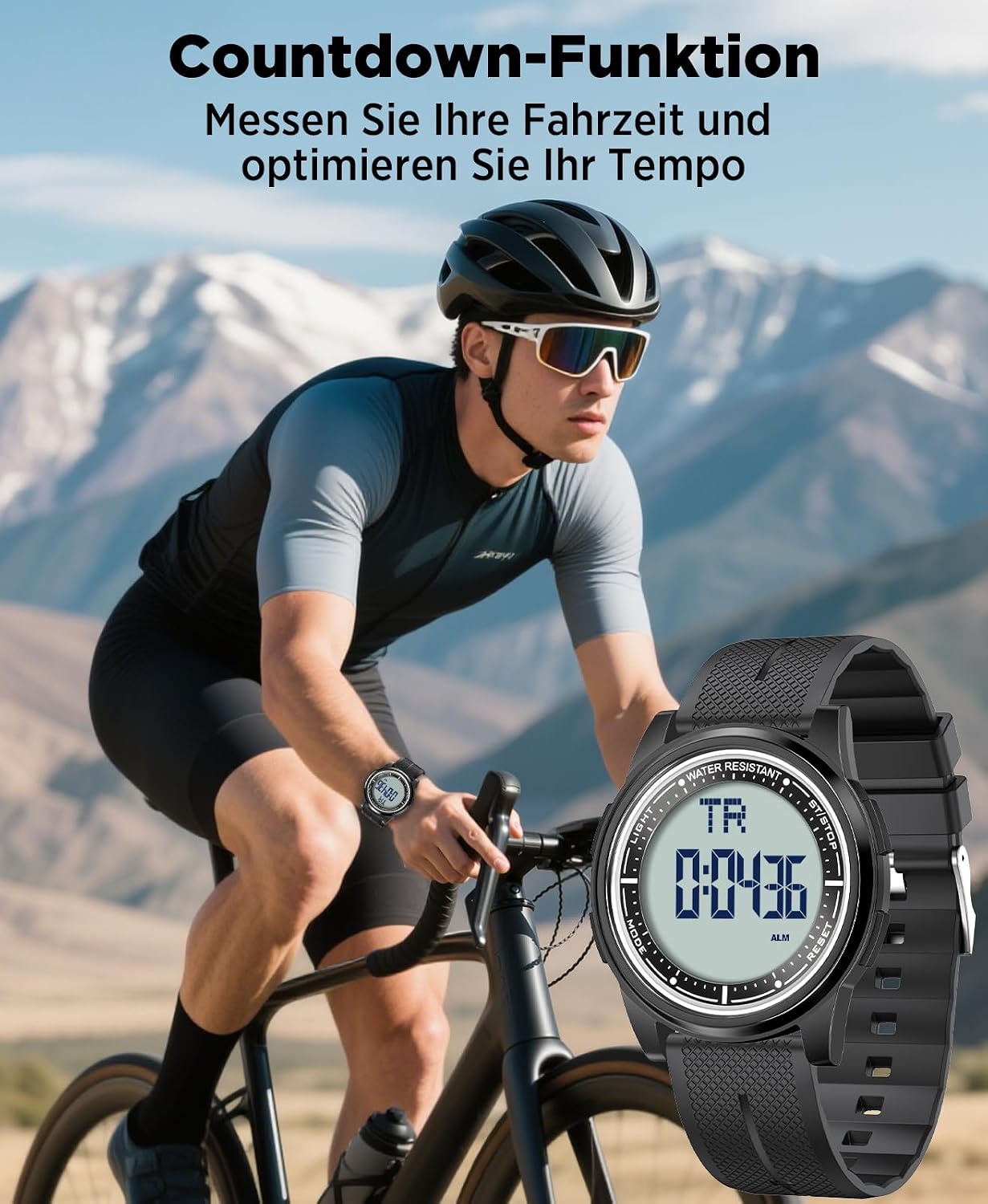 Thumbnail 3 de WIFORT Digital-Uhr 6,6 mm 5 ATM