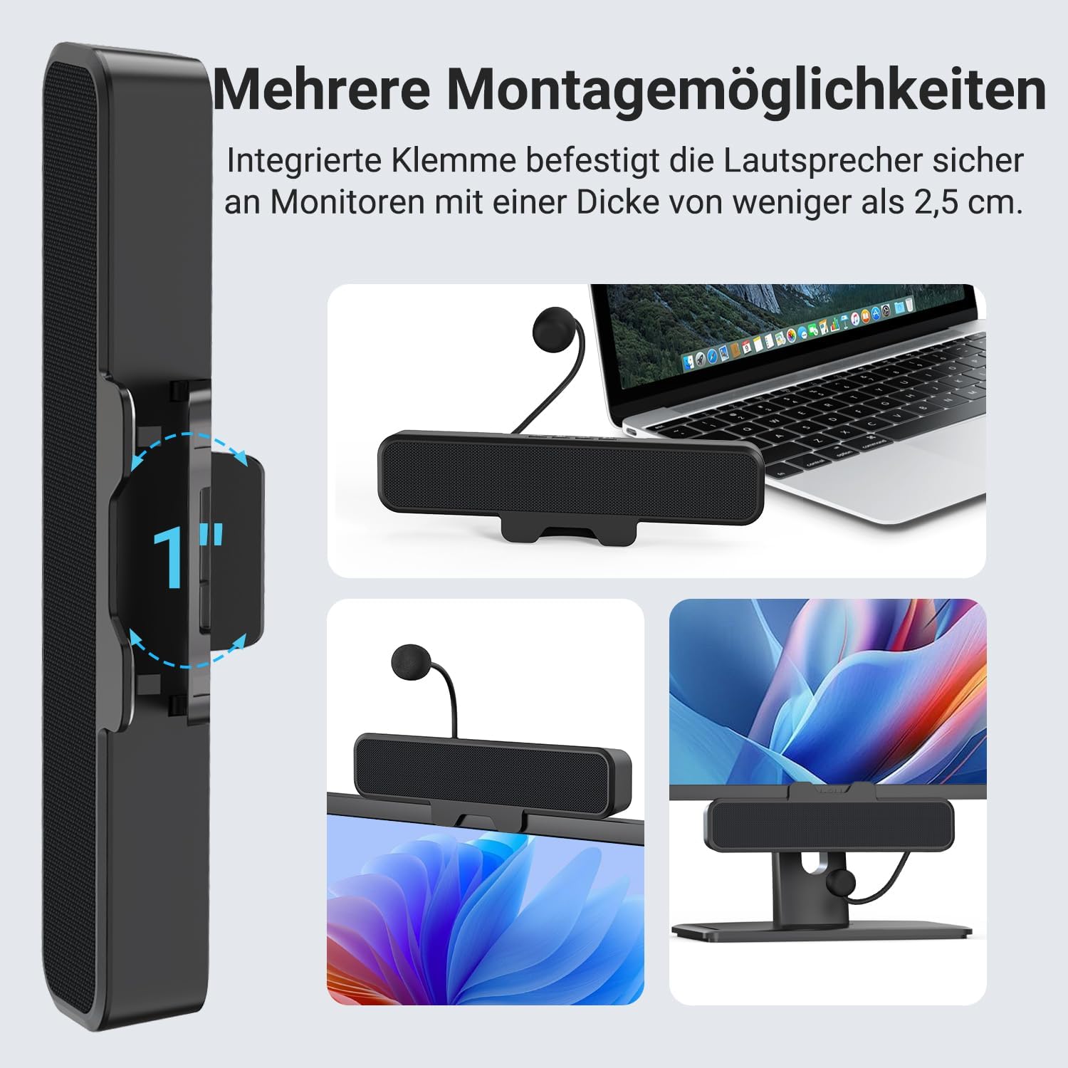 Thumbnail 4 de INGA Computer-Lautsprecher mit abnehmbarem Mikrofon