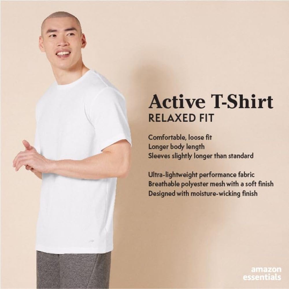 Thumbnail 1 de Amazon Essentials Uomo Maglietta Tecnica Active Performance, taglie extra forti