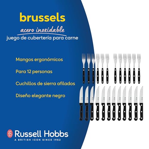 Detalle 2 de Russell Hobbs 24 couteaux à steak et fourchettes 🥩