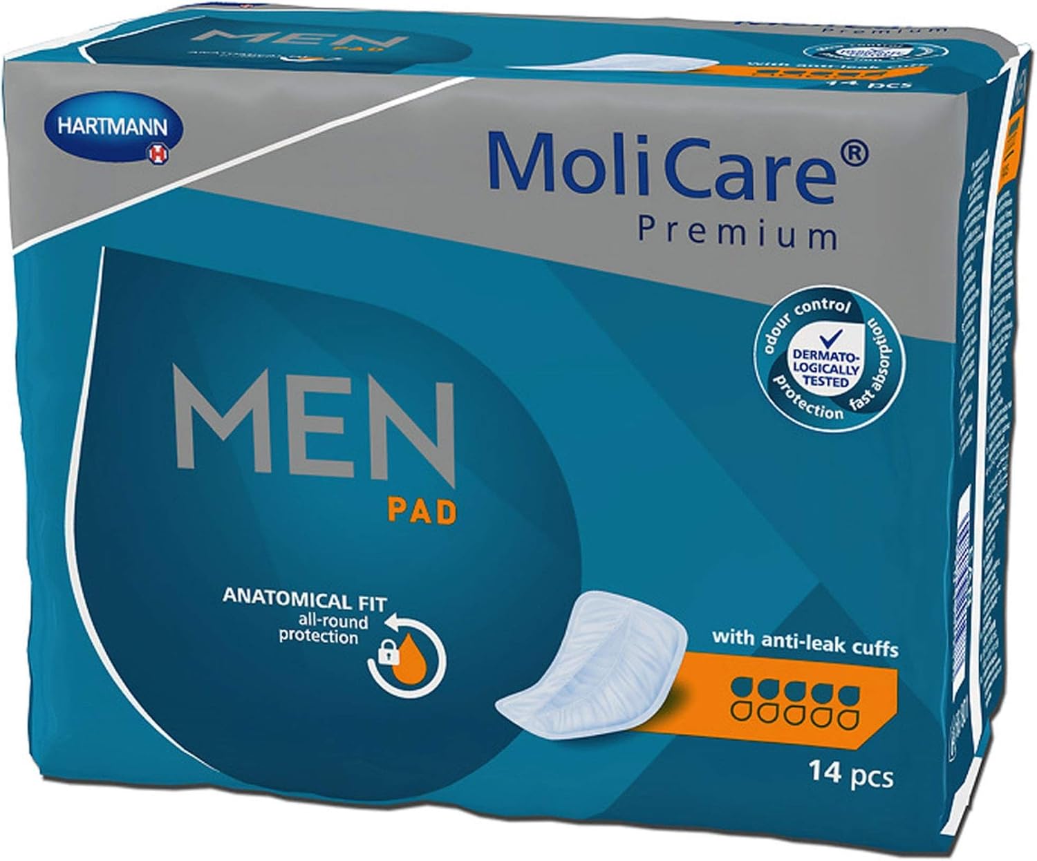 Thumbnail 6 de MoliCare Premium MEN Pad 5 kropli – męskie wkładki na nietrzymanie moczu, 168 szt.
