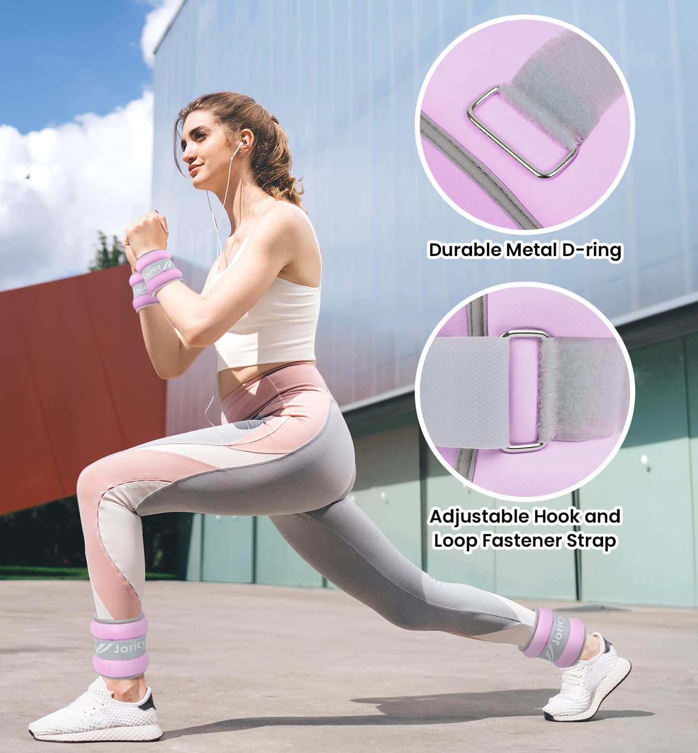 Detalle 2 de Ankle Weights A Pair 10 LB adjustable straps ๐๏ธโ