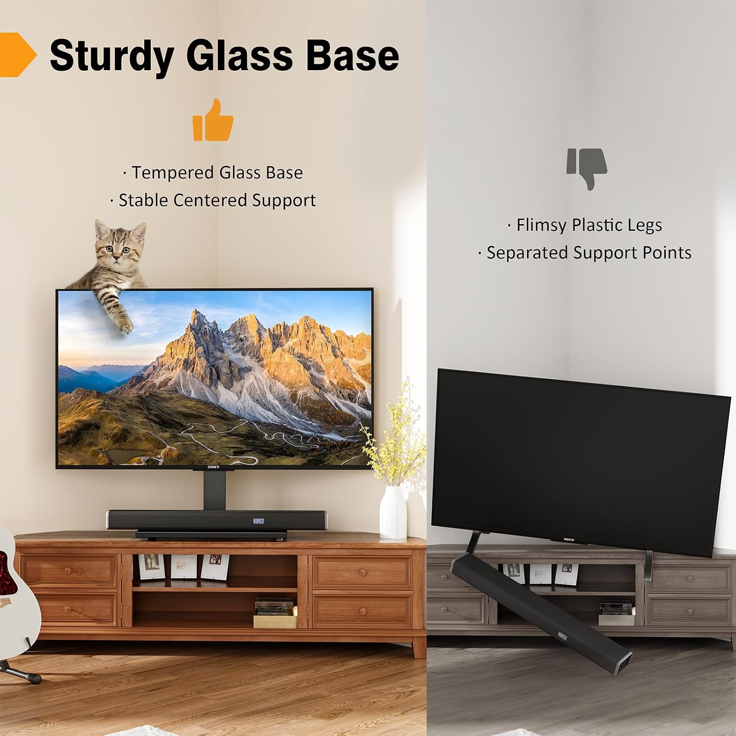 Thumbnail 3 de Universal TV Stand 27–60 inch adjustable TV stand