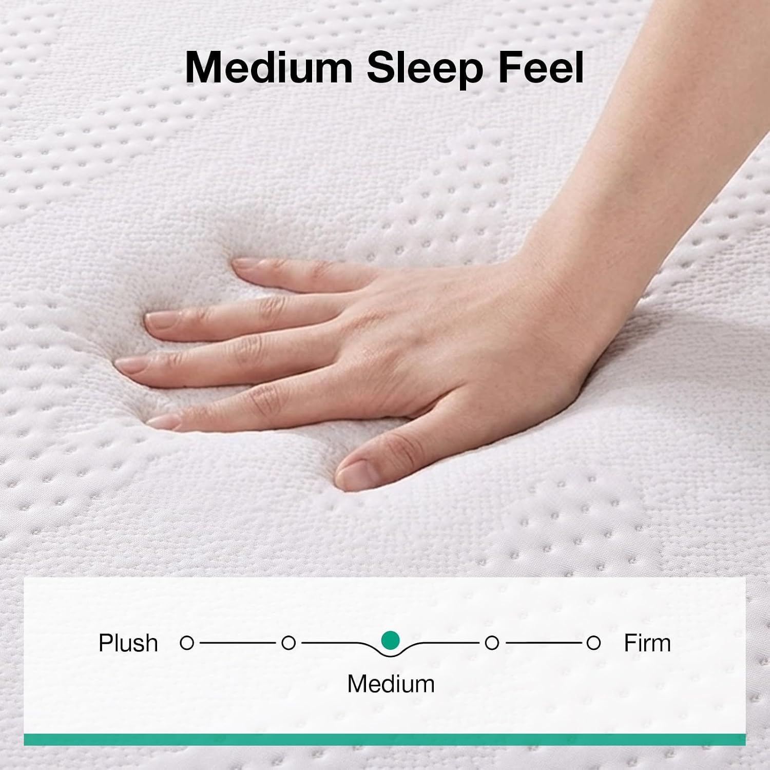 Detalle de Novilla NAMM12QWV53 12-Inch Queen Memory Foam Mattress in a Box