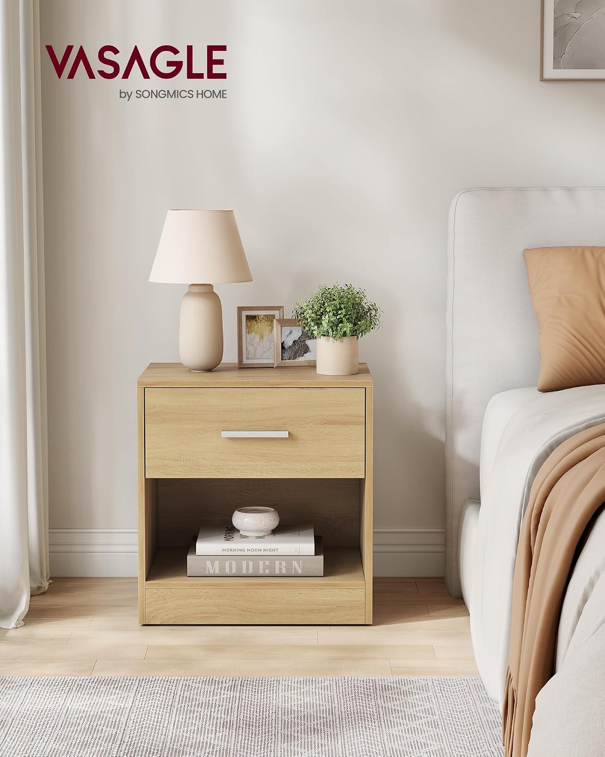 Thumbnail 1 de VASAGLE Bedside Table (CUSTOS Collection, LET619Y70) – Wheat Yellow