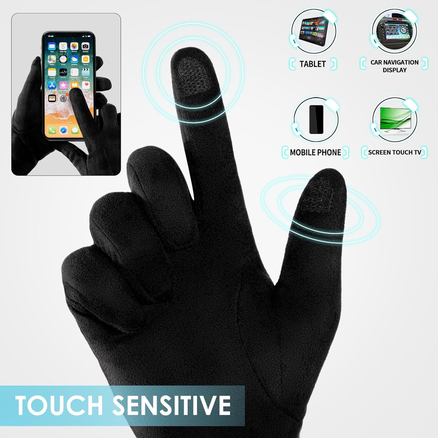 Detalle 2 de Achiou Women Touchscreen Gloves 2 sizes