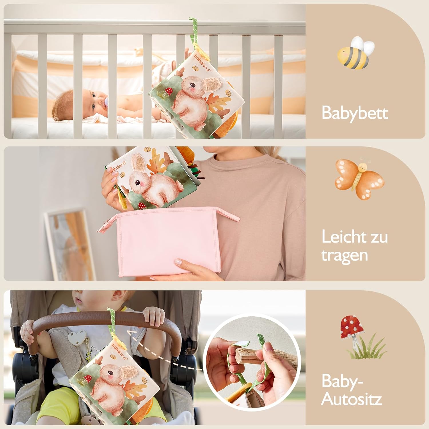 Thumbnail 6 de hahaland Stoffbuch 0–6 Monate