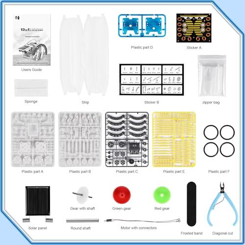 Detalle 2 de Buoeuik Robot Solar 13 en 1: kit robótica educativa para niños