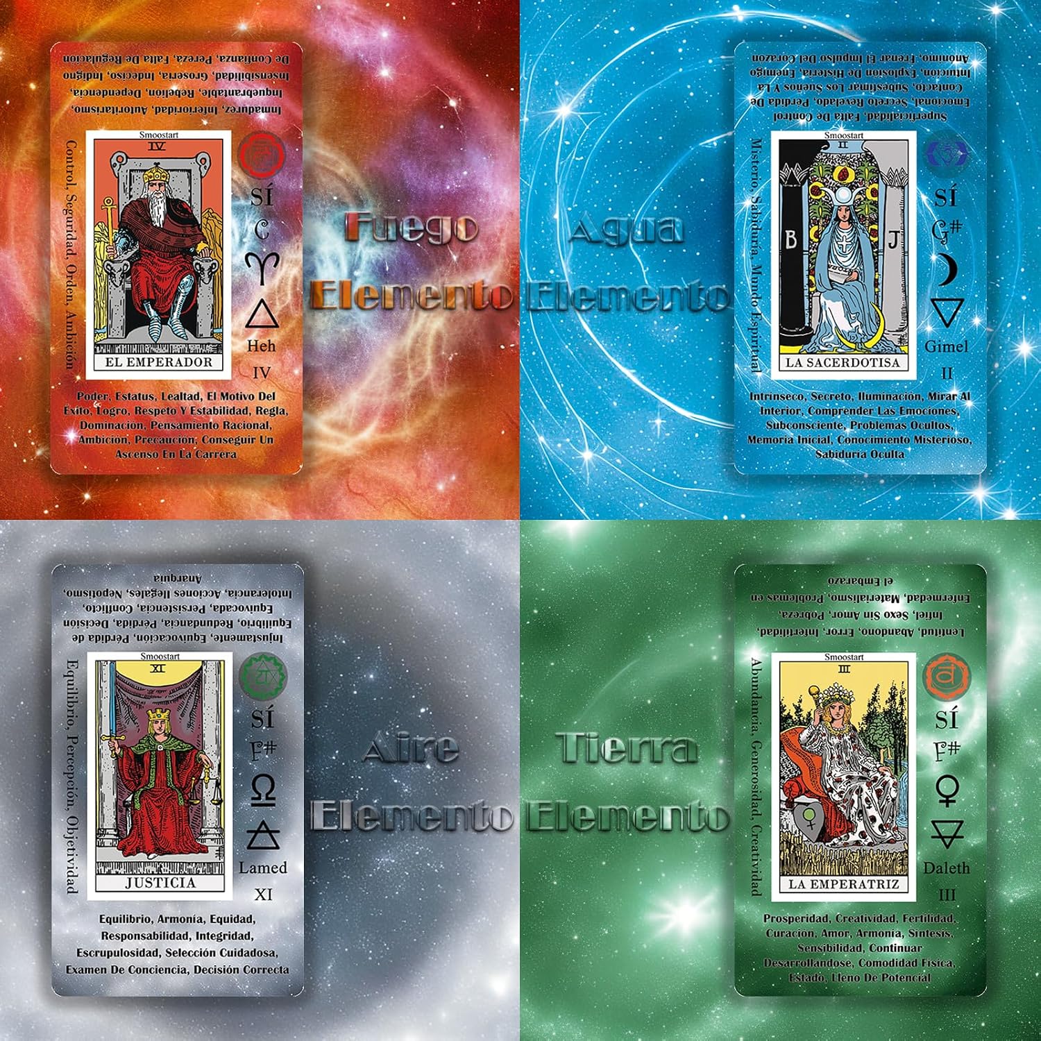 Thumbnail 5 de Smoostart Cartas Tarot Español holográficas