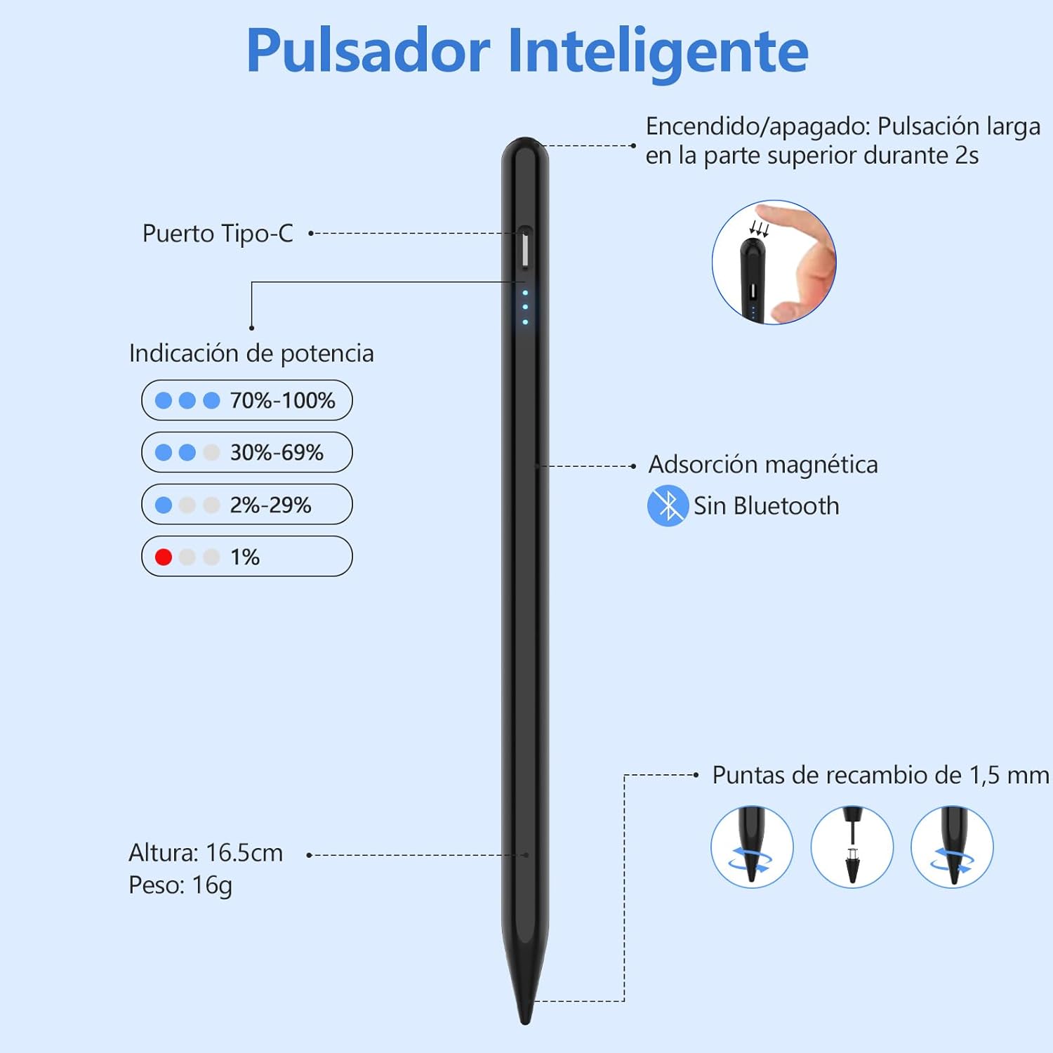 Thumbnail 4 de Stylet Tablette HOTLIFE universel – stylet capacitif pour Android et plus
