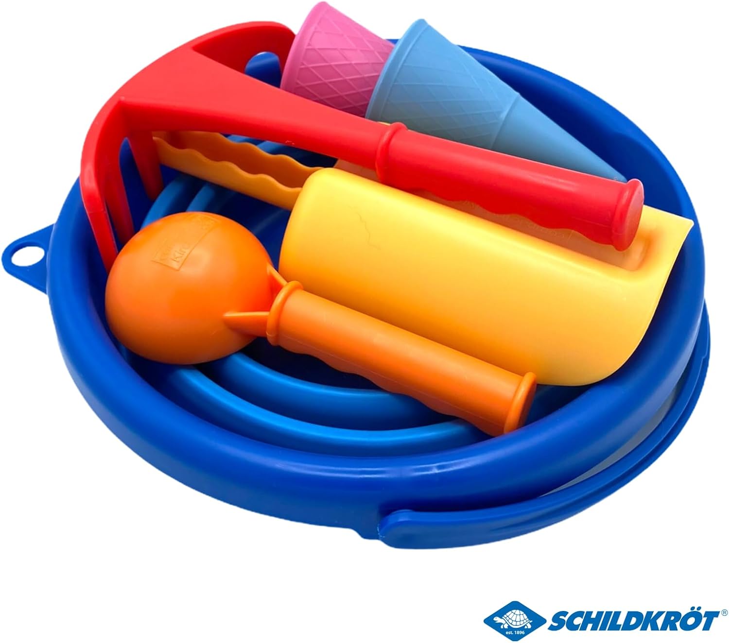 Detalle 1 de Schildkröt 7in1 Sand Toys Set mit 3-Liter-Eimer