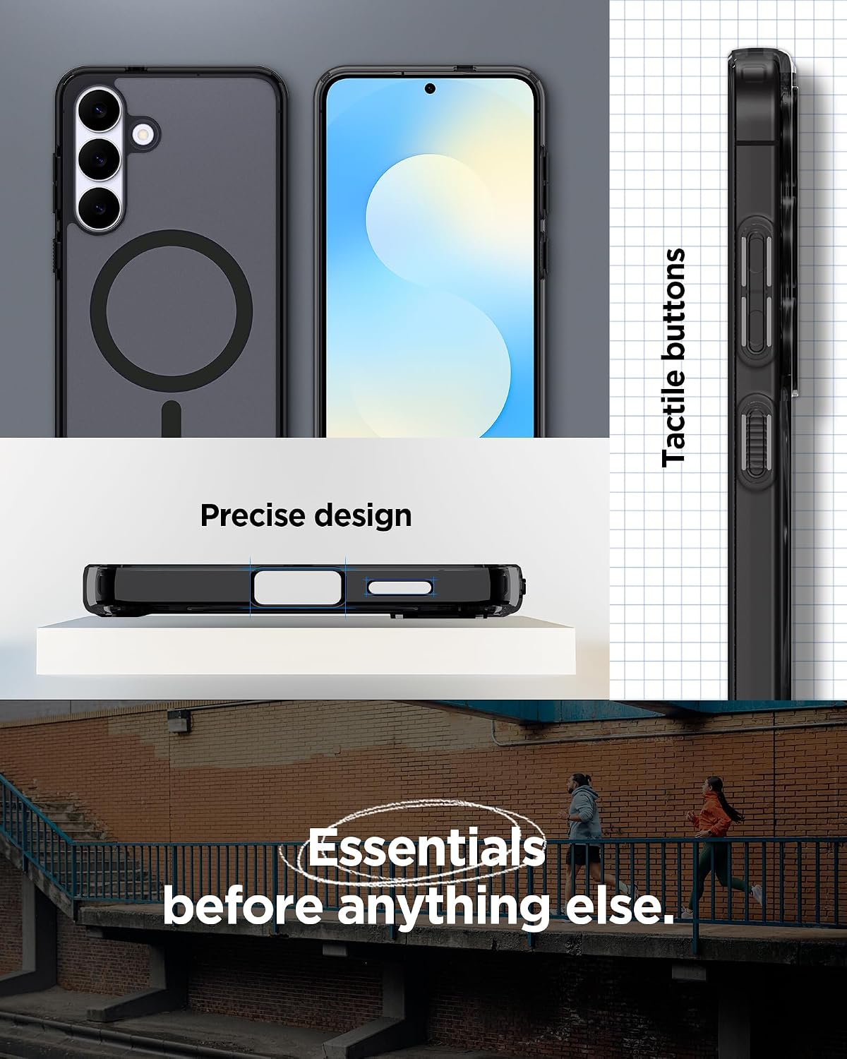 Thumbnail 6 de Spigen Cover Ultra Hybrid MagFit per Galaxy S25 FE (compatibile MagSafe) Frost Black