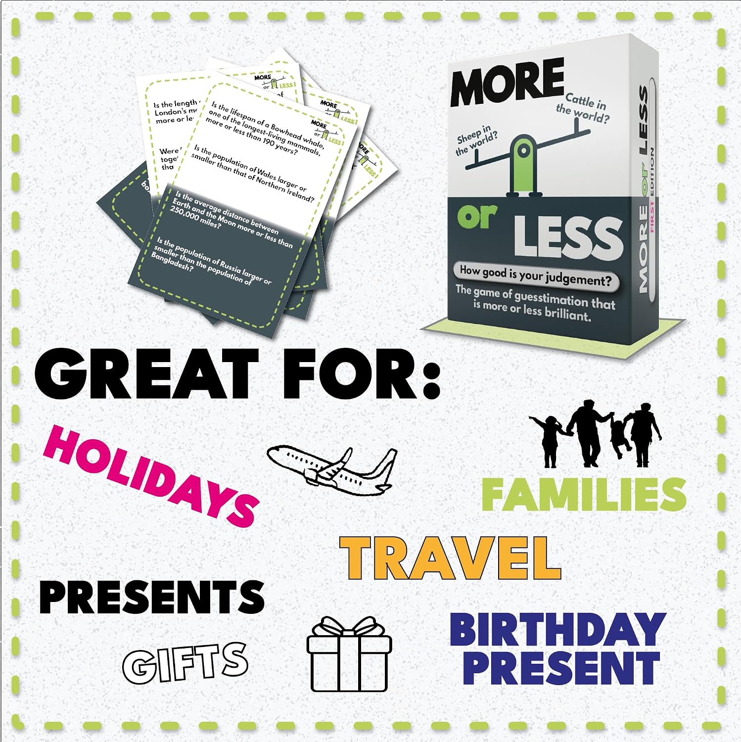 Detalle 2 de More or Less First Edition card game (2 players) 🎲