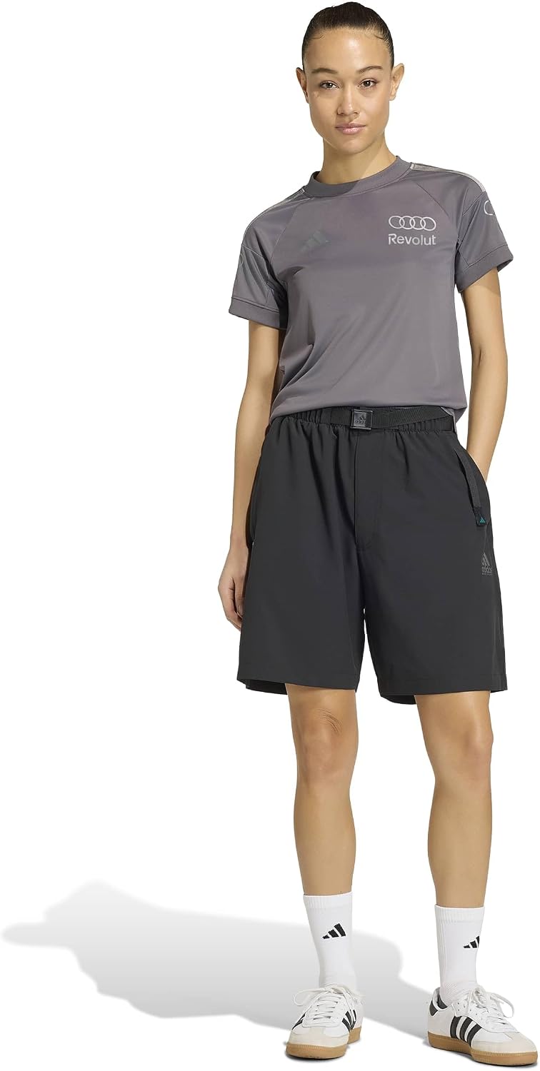Detalle de adidas Women’s Maillot de Pilote à Manches Courtes – Réplique Équipe Audi REVOLUT F1