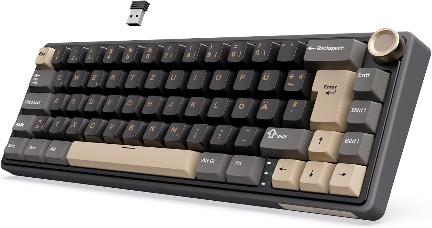 Detalle de RK ROYAL KLUDGE R65 60% mechanische Tastatur ⌨