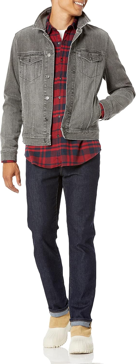 Thumbnail 4 de Amazon Essentials Men’s Long-Sleeved Flannel Shirt (Discontinued Colours) – Regular Fit