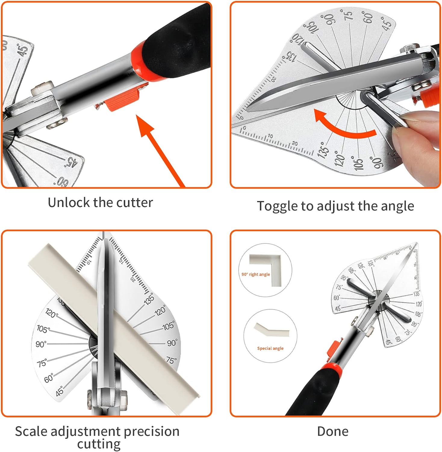 Detalle de FLORA GUARD miter shears 45-135° trim cutter