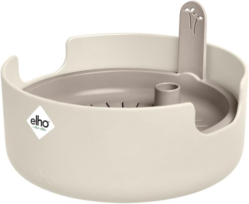 Detalle de Elho Magic Microgreens Vasi per Piante - Linen White (Ø 16,8 cm, A 7,1 cm)