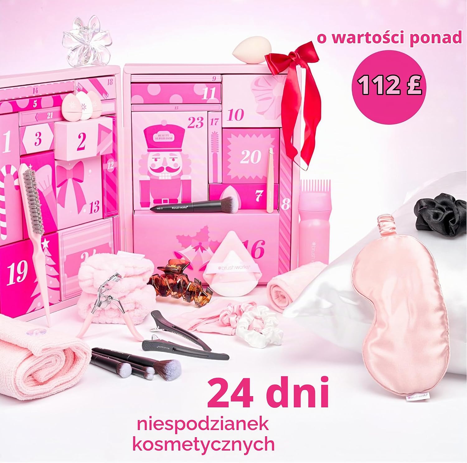 Detalle 2 de Brushworks Beauty 2026 – kalendarz adwentowy z 24 akcesoriami beauty