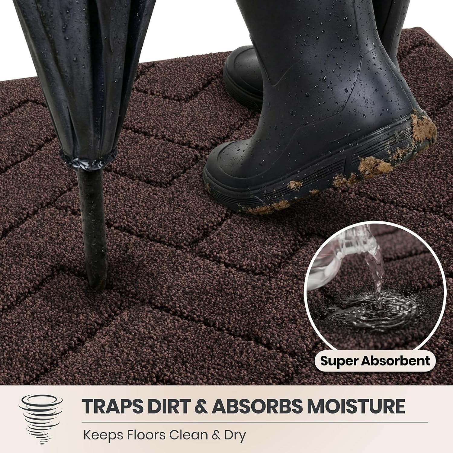 Detalle 2 de PURRUGS Dirt Trapping Door Mat 24 x 35.5