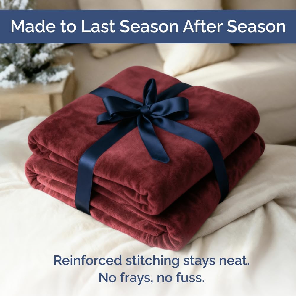 Thumbnail 6 de Ultra Soft Fleece Blanket Queen Size: Cozy, Lightweight Luxury for Any Space