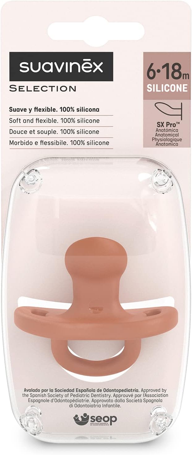 Detalle de Suavinex Ciuccio tutto silicone SX Pro 6–18 mesi – Deux morbido e anatomico per dormire