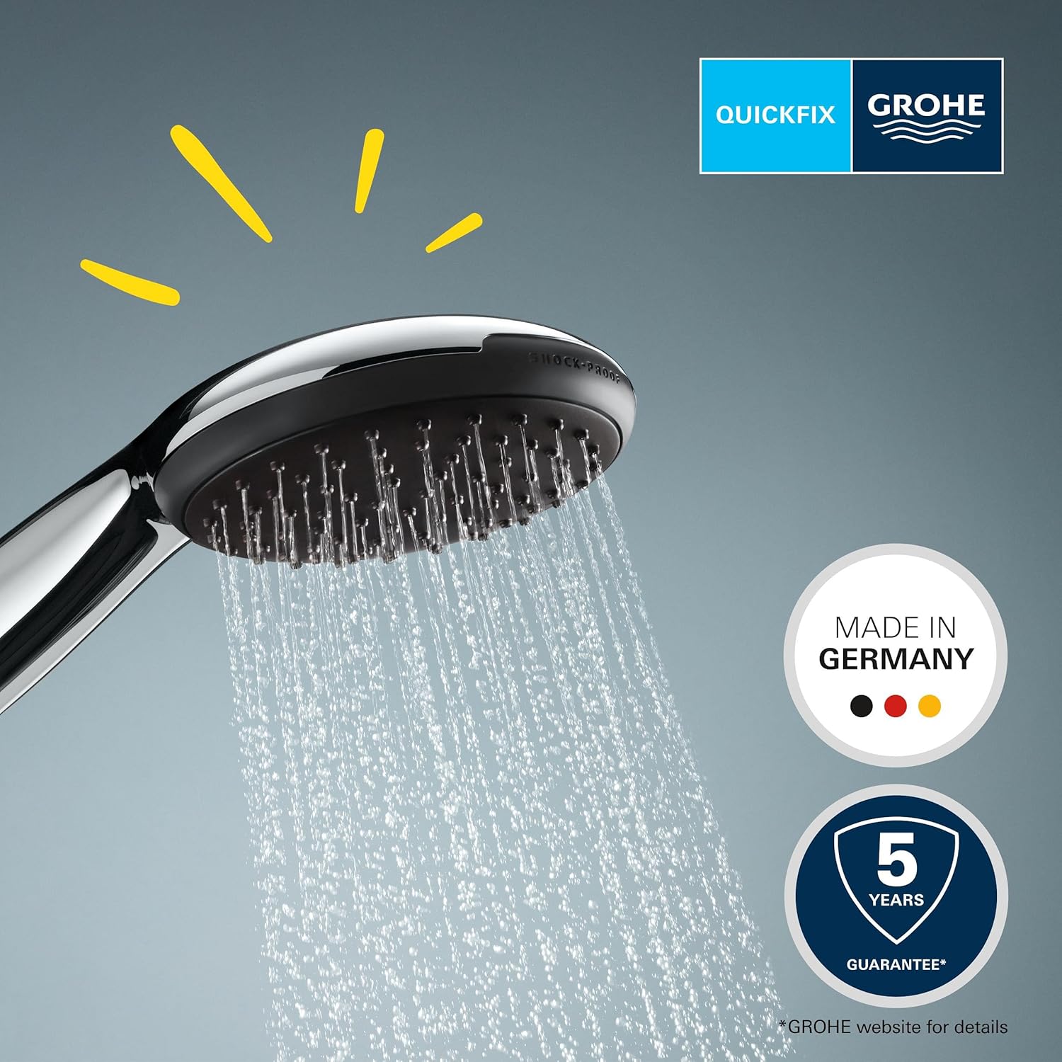 Detalle 2 de GROHE Vitalio Start 110 Teleducha Redonda 💧 Eficiencia y Durabilidad