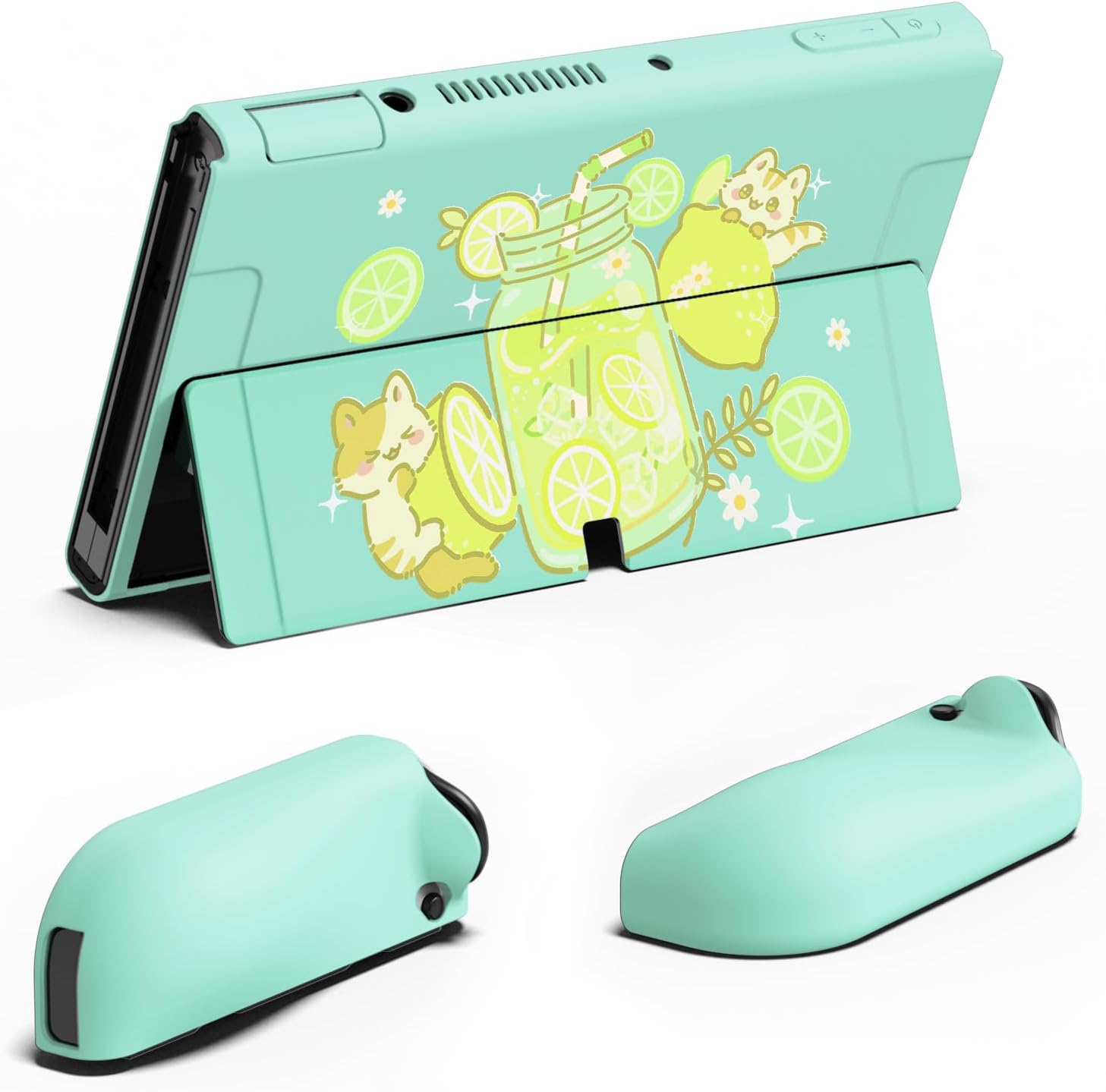 Thumbnail 6 de PlayVital ZealProtect Soft Protective Case for Nintendo Switch OLED (Lemonade Kitty)
