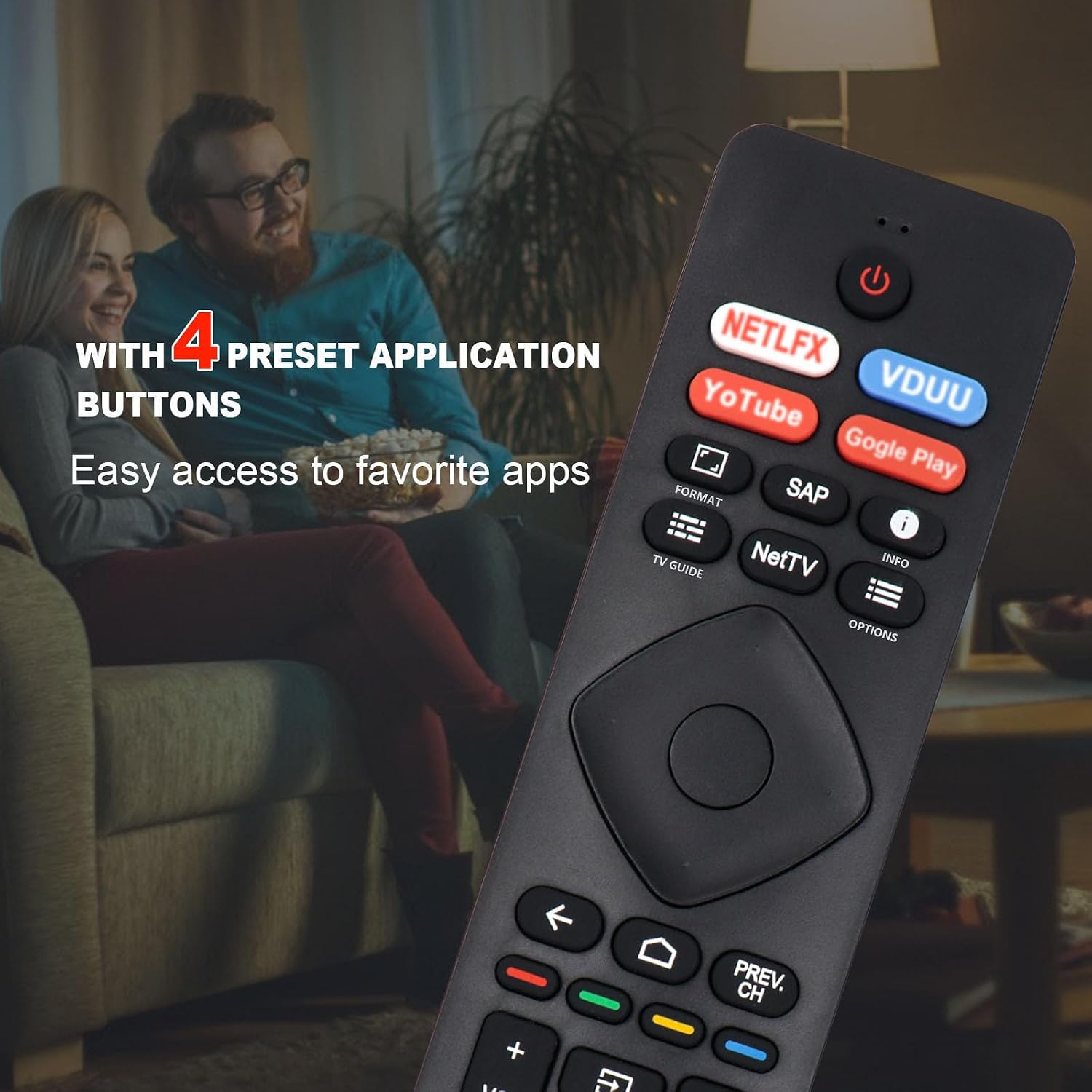 Detalle 2 de NH800UP RF402A-V14 IR Replacement for Philips Smart TVs: A Practical, Budget-Friendly Replacement Remote