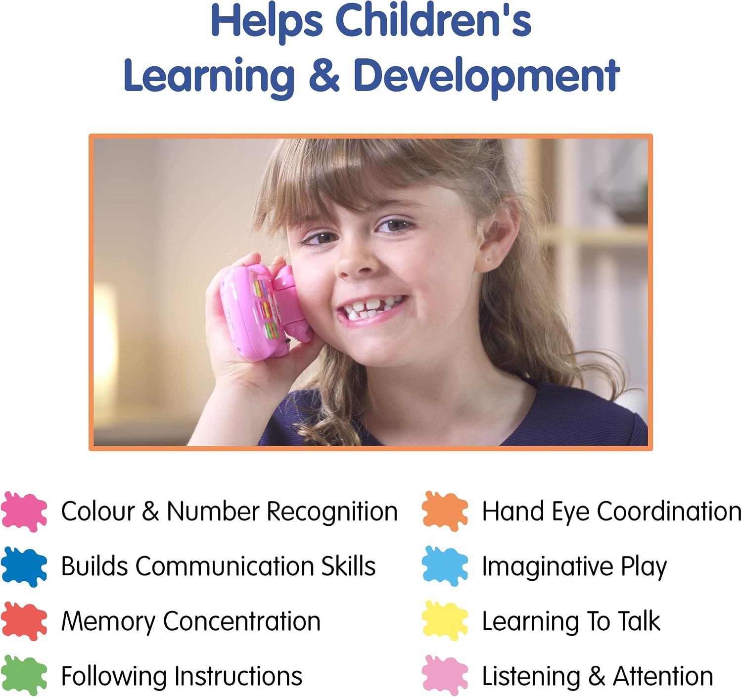 Detalle 2 de Peppa Pig PP06 Flip & Learn Toy Phone 3+