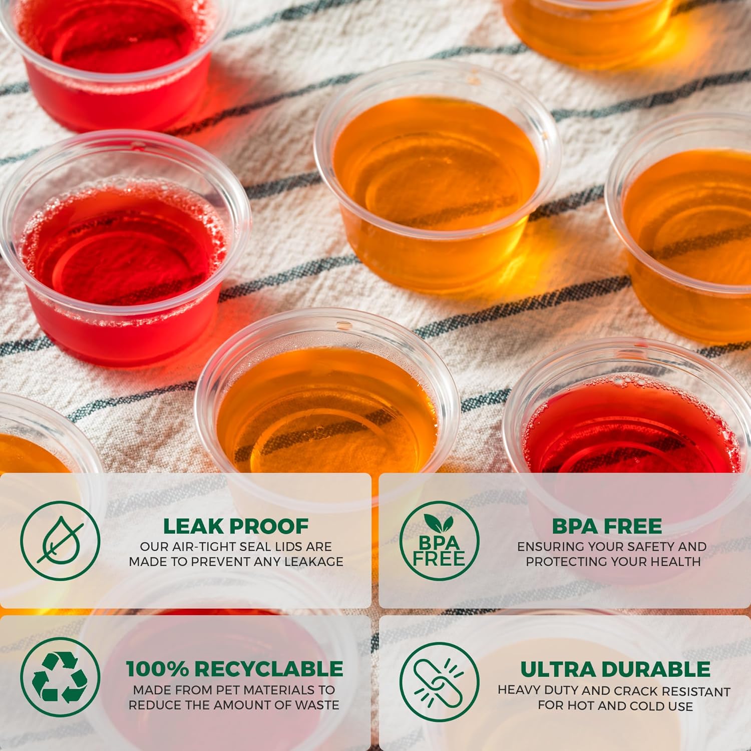 Thumbnail 5 de Freshware Portion Cups 4 oz 🍽️