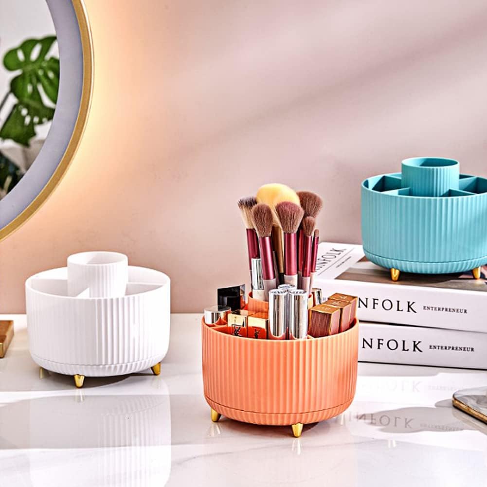 Detalle 2 de DASIAUTOEM Kosmetik Make Up Organizer – 360° drehbarer Pinsel Organizer aus ABS