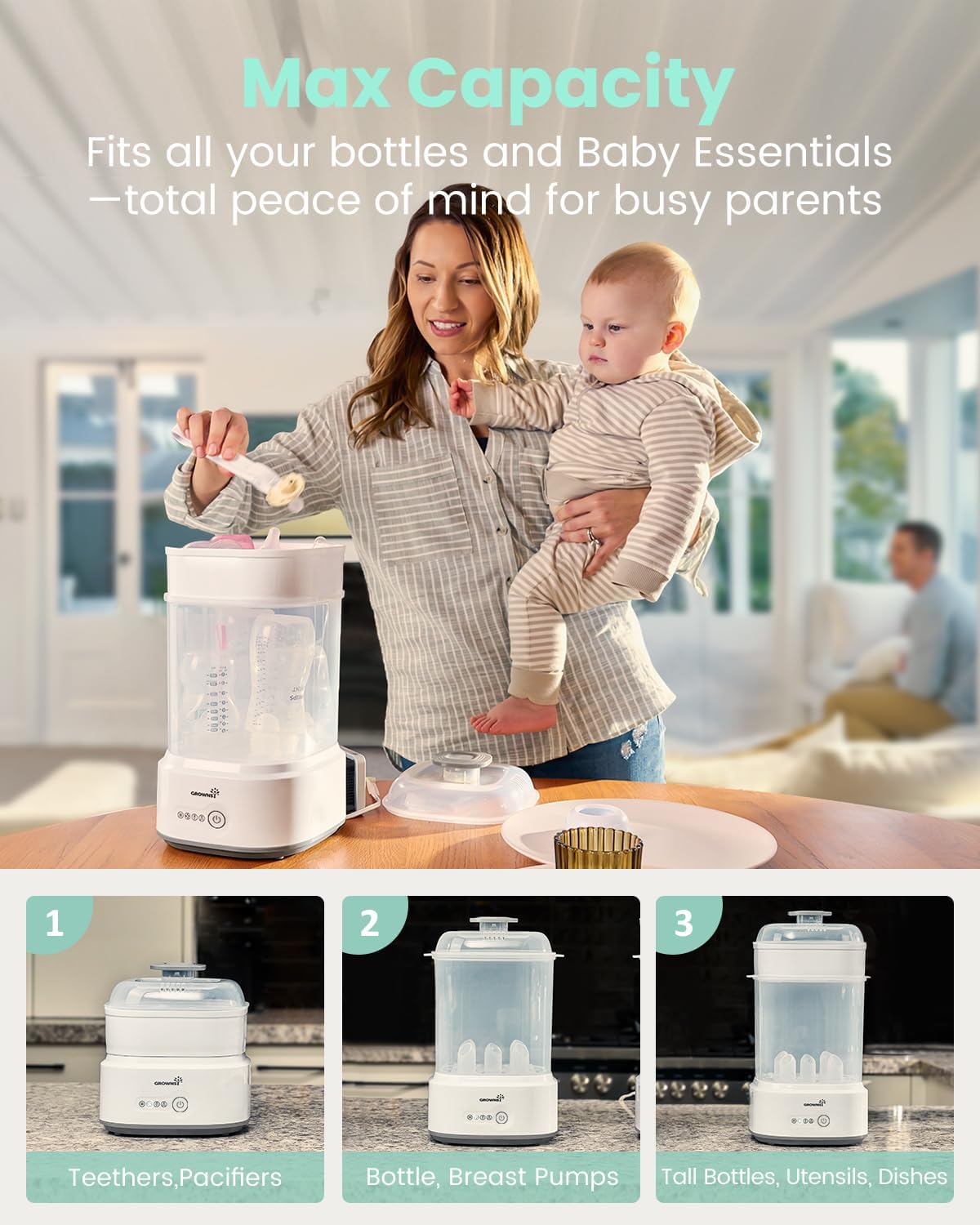 Thumbnail 4 de Grownsy Baby Bottle Steriliser and Dryer for Bottles