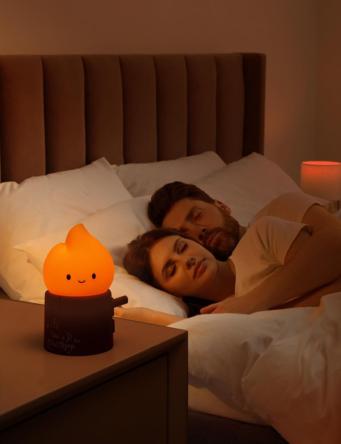 Detalle 2 de IHALO LED Nachttischlampe Kinder Touch Control – Wiederaufladbar, 2 Lichtmodi, dimmbar, dekoratives Nachtlicht