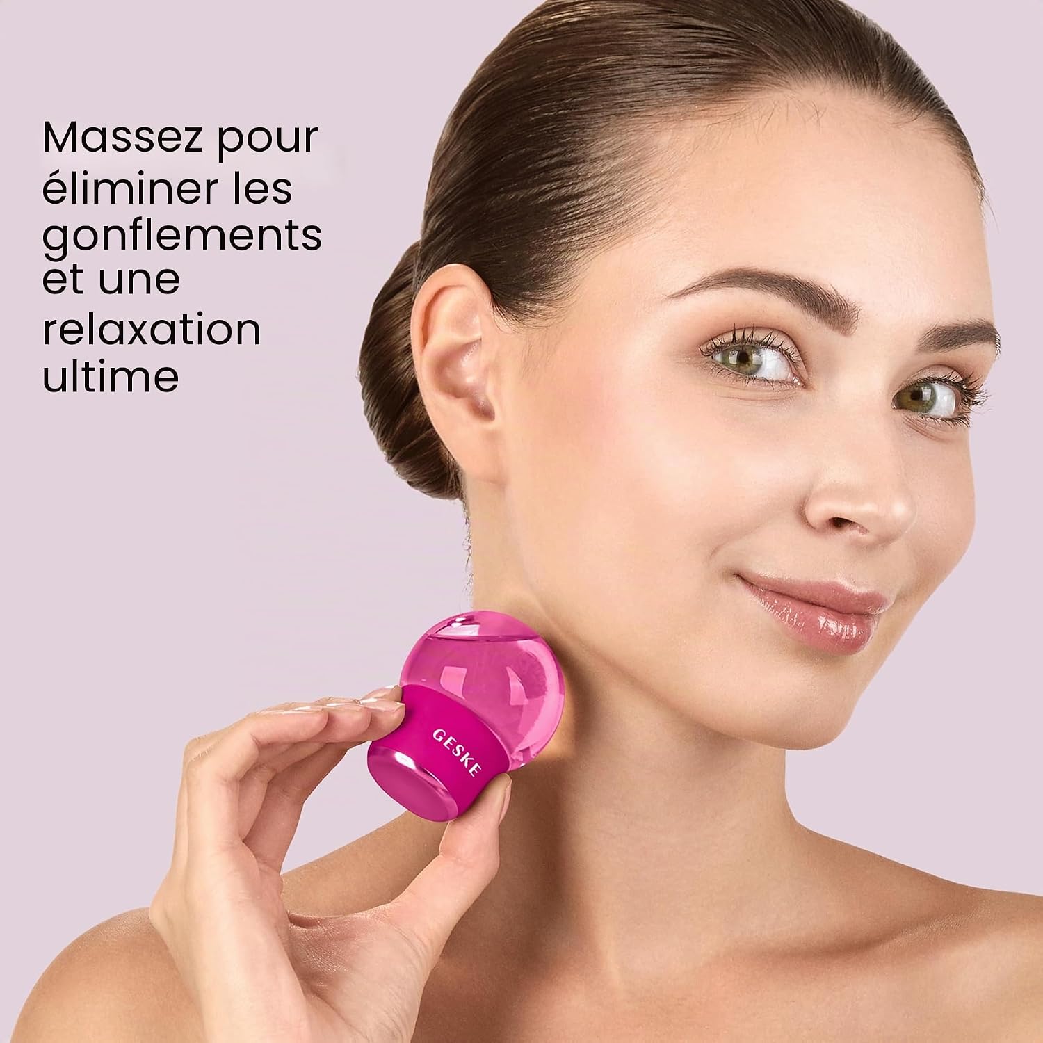 Detalle de GESKE Cool & Warm Face & Body Massager – 7 en 1, sans batterie, refroidissant et réchauffant pour visage et corps