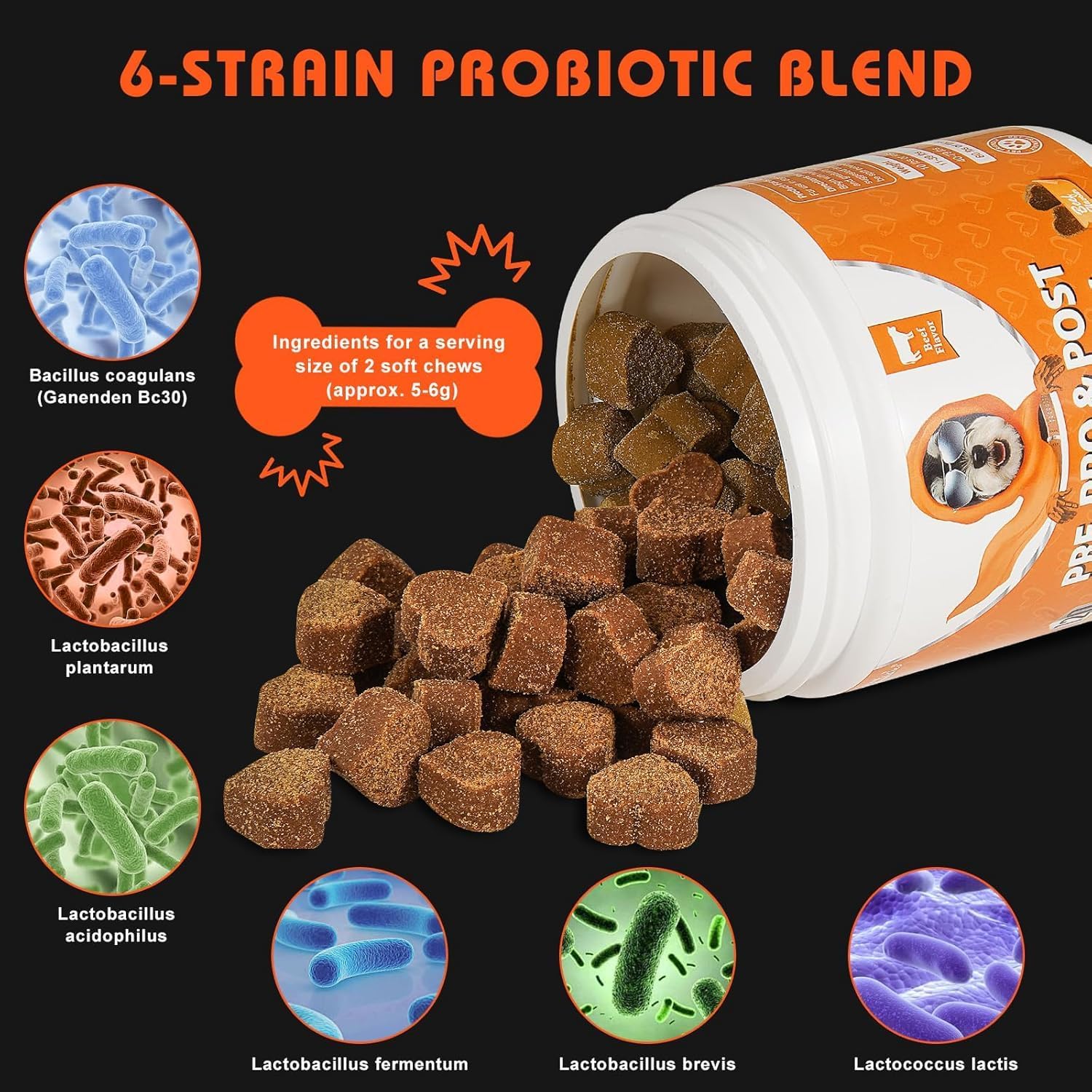 Thumbnail 4 de Bailey & buddies Probiotiques Chiens Digestión & Système Immunitaire – Compléments Premium (300g)