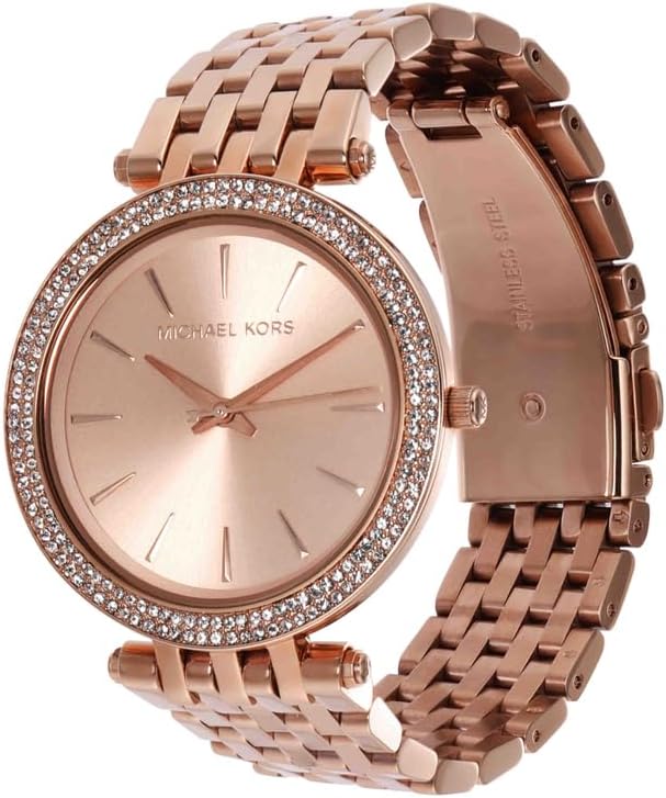 Thumbnail 1 de Michael Kors Darci Damenuhr – Roségold, Edelstahlarmband, 39 mm