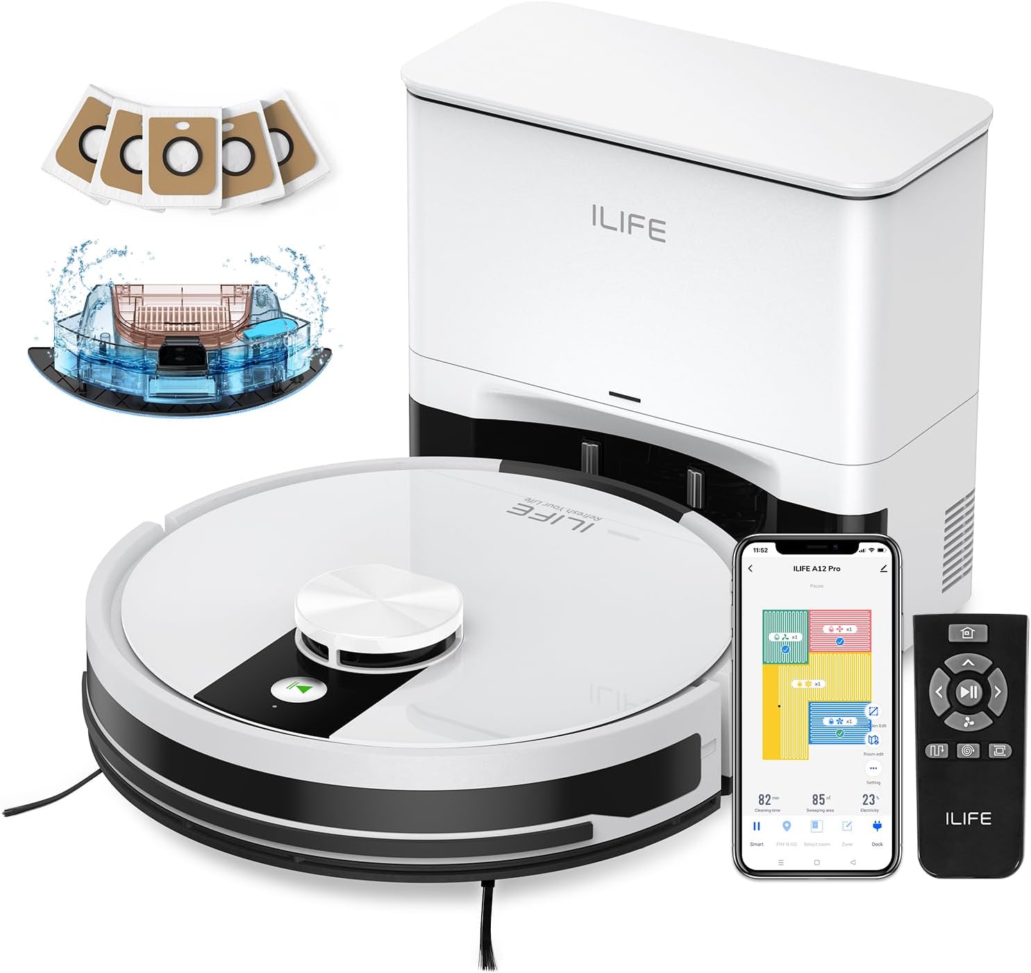 Detalle de ILIFE A12 Pro Robot Vacuum and Mop