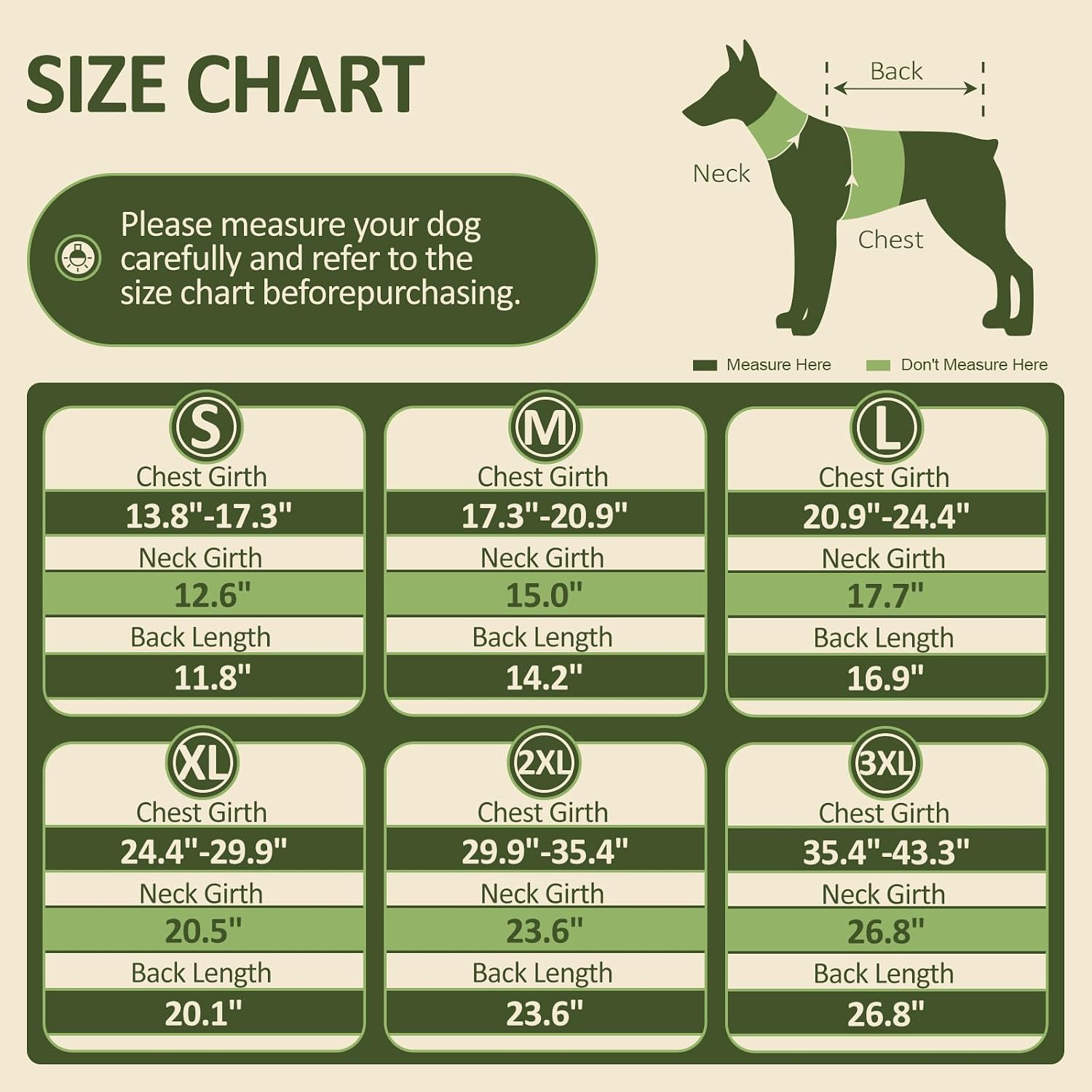 Detalle 2 de DENTRUN C05-358MF -15 Winter Dog Coat, Reflective Fleece, Army Green