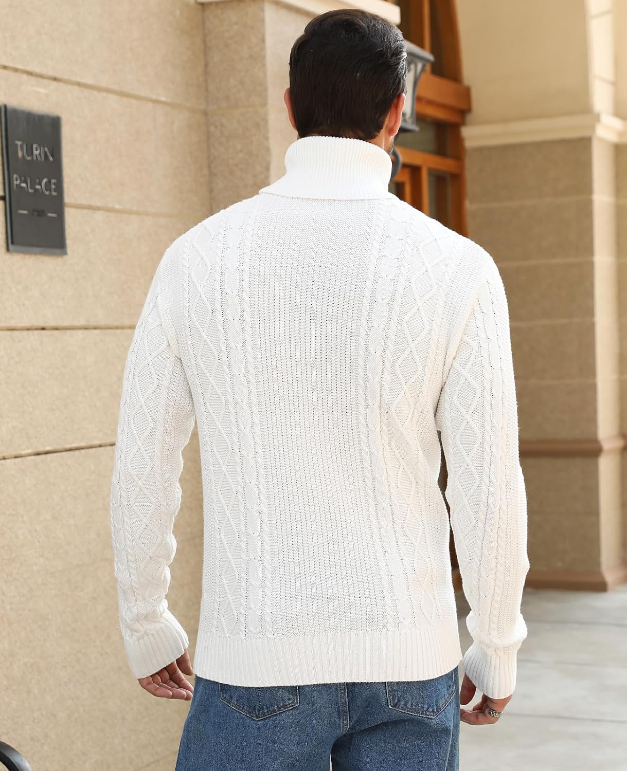 Thumbnail 3 de Zetieny Herren Rollkragen Pullover mit 100% Baumwolle