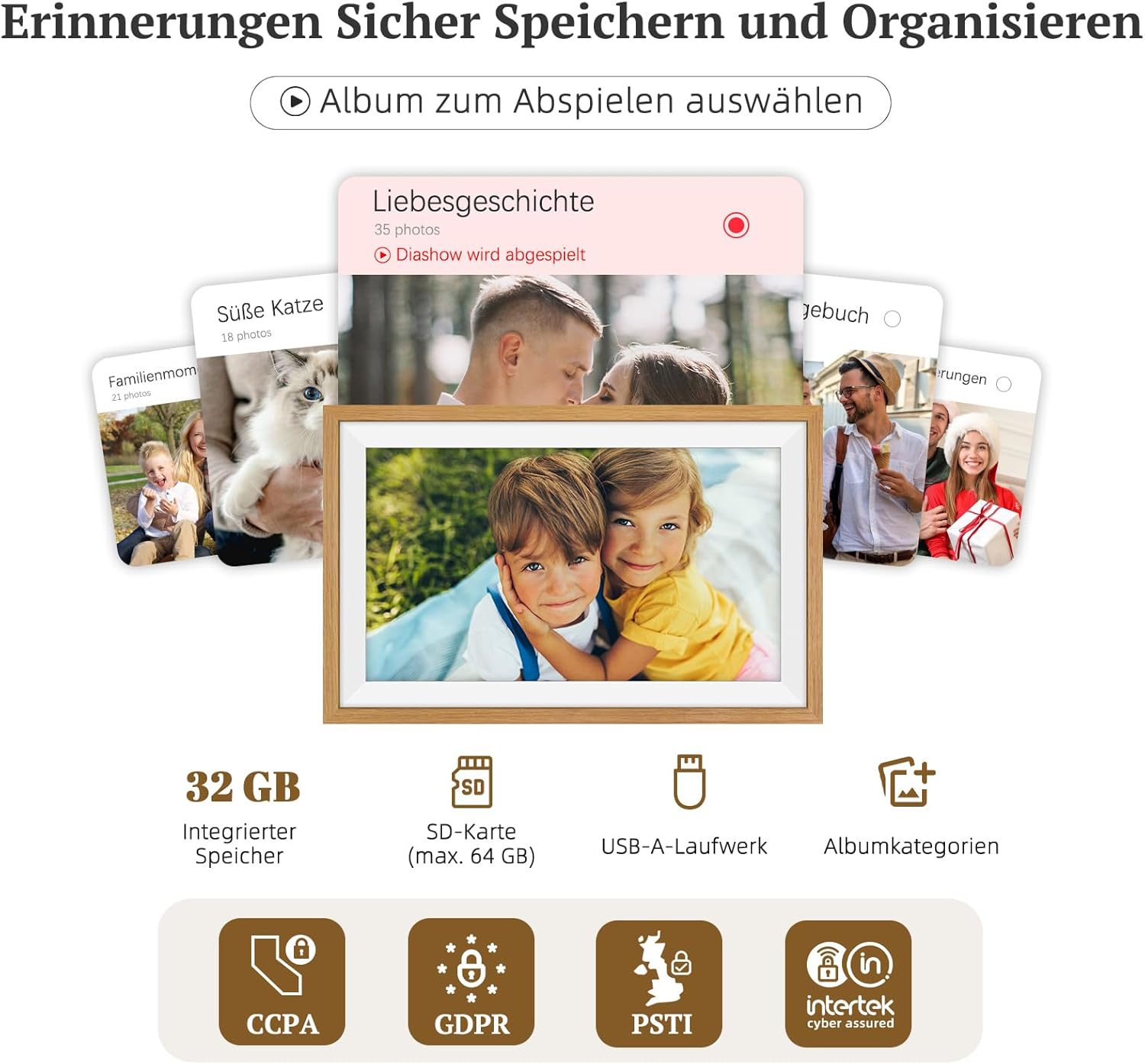 Thumbnail 4 de Frameo 15.6 Zoll Digitaler Bilderrahmen