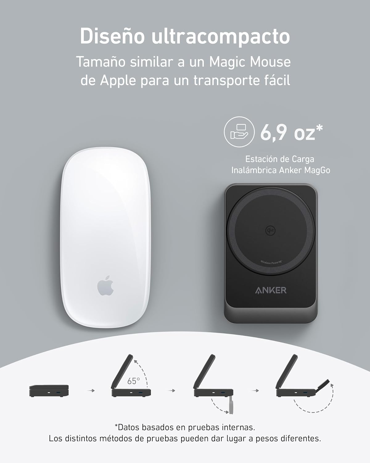 Detalle de Anker MagGo Cargador Inalámbrico 15W