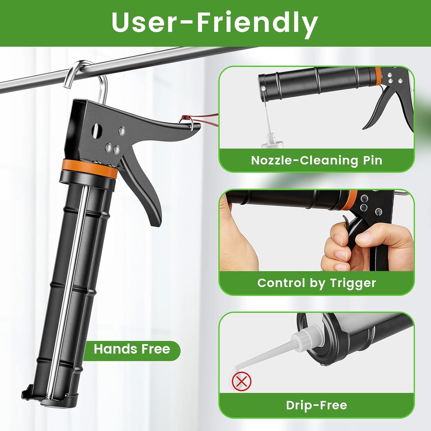 Thumbnail 2 de Professional Caulking Gun Kit 5-in-1