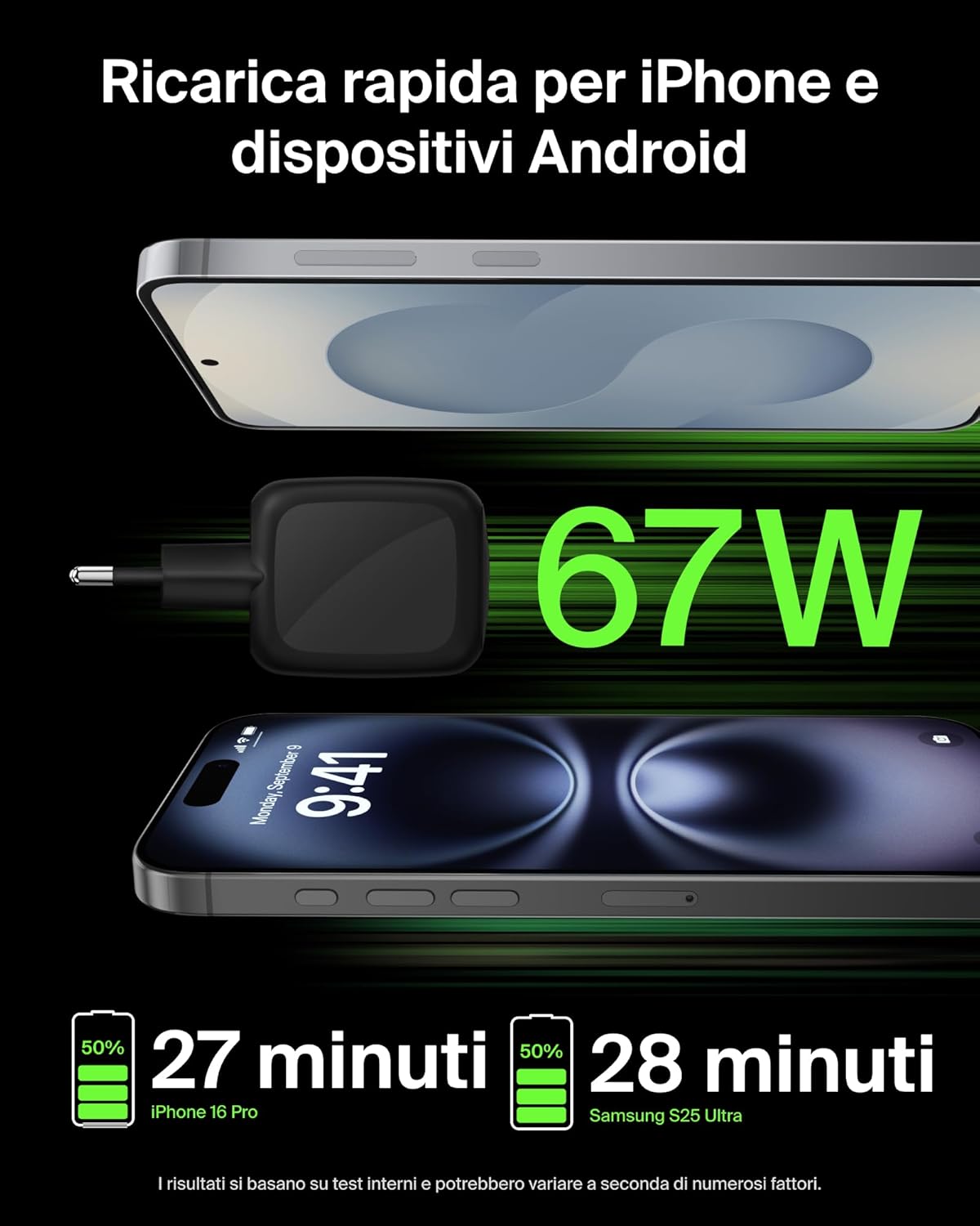 Thumbnail 3 de Belkin SmartProtect Caricatore USB-C a 2 Porte 67W: ricarica GaN rapida per laptop e dispositivi USB-C