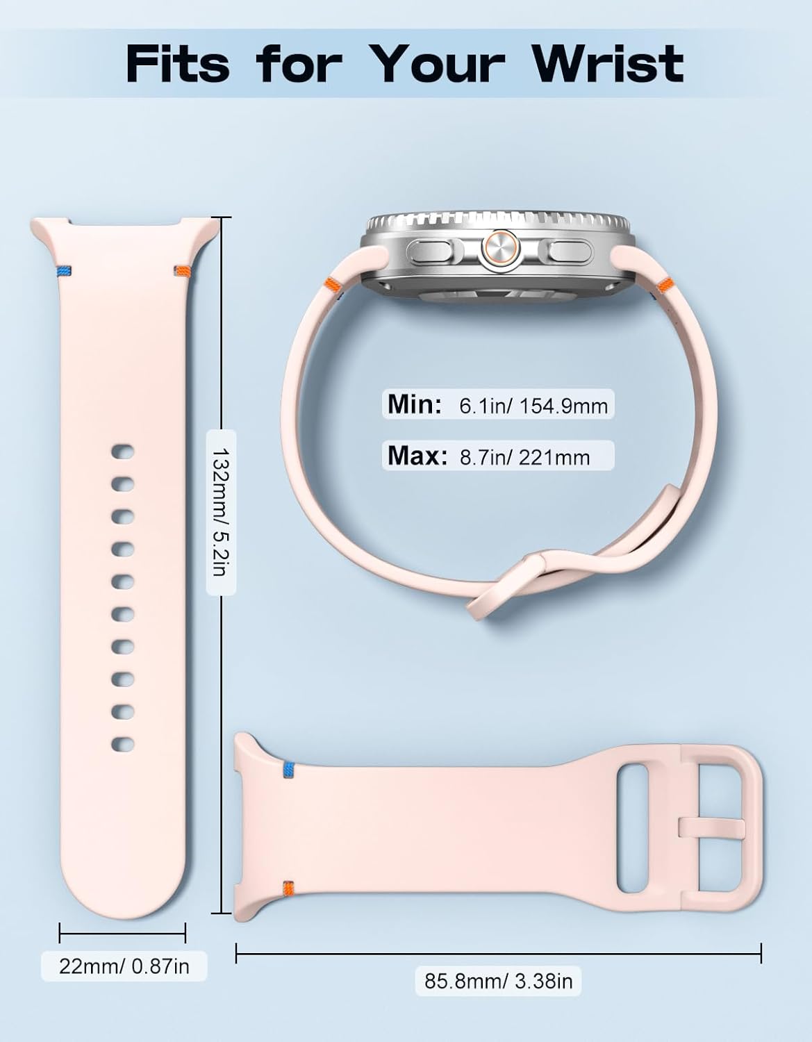 Thumbnail 4 de MoKo Sport Strap for Samsung Galaxy Watch 8 40mm