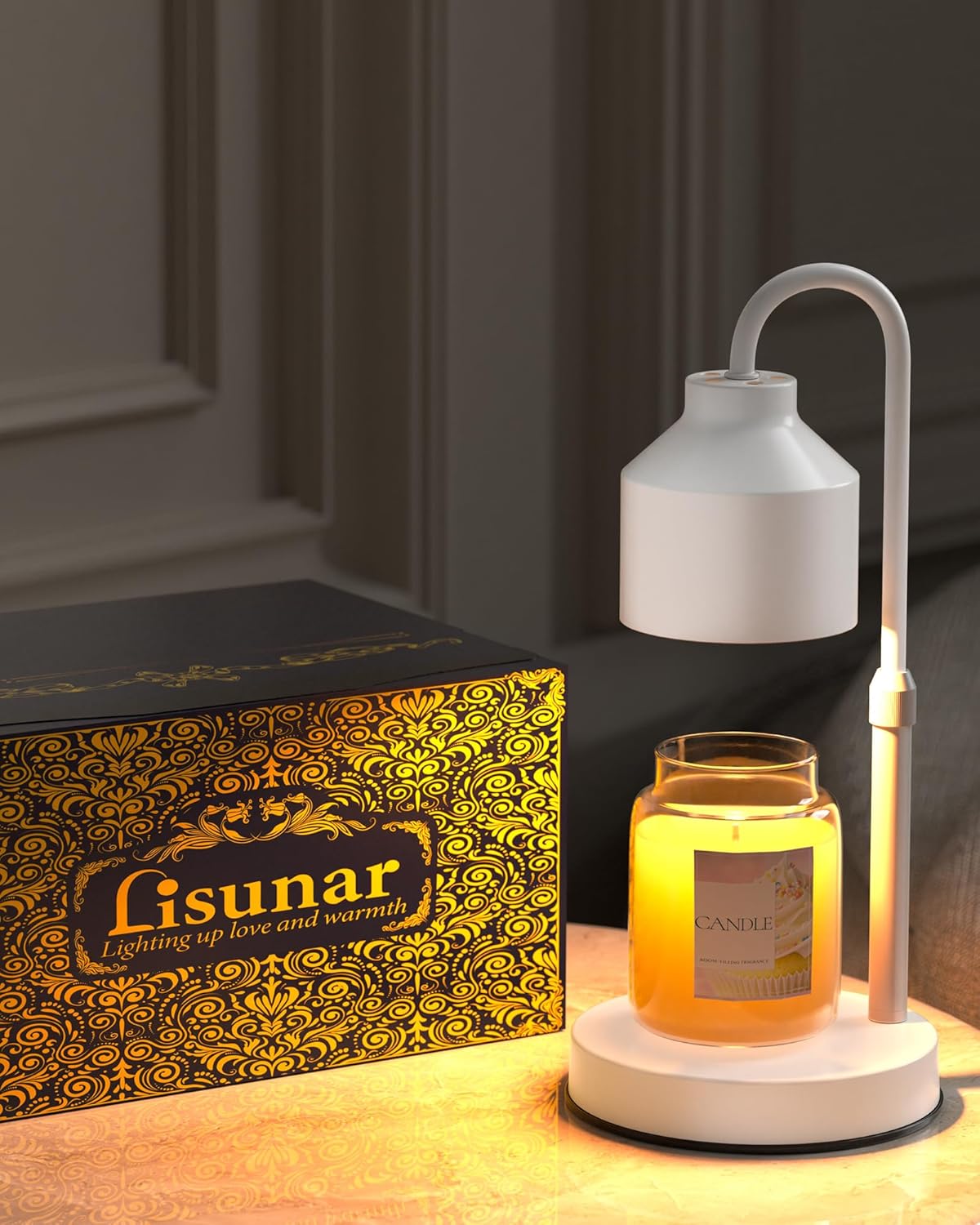 Thumbnail 6 de Lisunar Candle Warmer Lamp, White