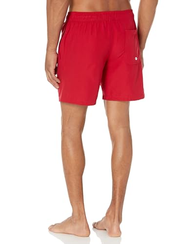 Detalle de Amazon Essentials Men's Swimming Trunks with Mesh Lining: Red, XL