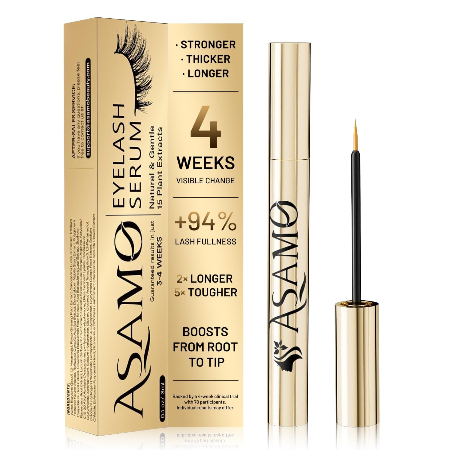 Detalle de PURE GOLD Eyelash Growth Serum 15ml